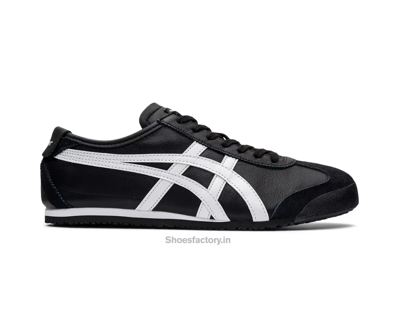 Onitsuka Tiger Mexico 66 Black White — First Copy